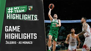 Žalgiris  AS Monaco  Game Highlights  20231208 [upl. by Eus]