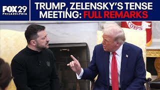 Trump Zelensky hold tense Oval Office meeting FULL REMARKS [upl. by Llessur6]