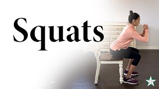 Squat Exercise  Physical Therapy Exercise [upl. by Needan]