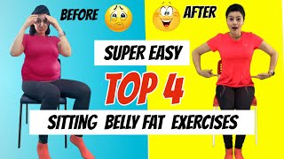 Top 4 Easy Belly Fat Exercises For Beginners  How To Lose Belly Fat Easily At Home  Natasha Mohan [upl. by Zaria465]