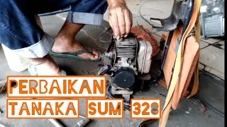 Perbaiki Mesin Potong Rumput Tanaka 328 [upl. by Nirad]