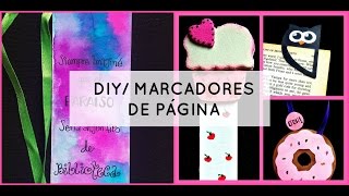 DIY 4 IDEAS ORIGINALES PARA HACER SEPARADORES DE LIBROS [upl. by Modern855]