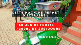 Cette machine permet dextraire 50 différents jus de fruits Bio [upl. by Eiggem]