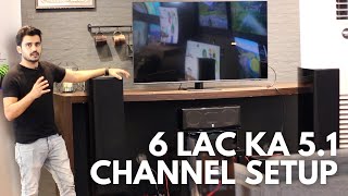 How to Set Up Home Theatre 51 Channel Surround Sound with AV Receiver Yamaha RXV4A [upl. by Muhammad]