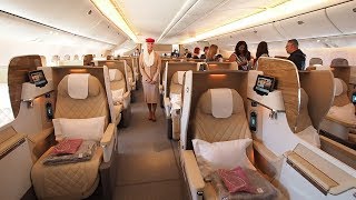 Boeing 777200LR Business Class Tour  Emirates Airline [upl. by Llevron147]