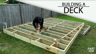 Building A Ground Level DECK  Part 1 [upl. by Bushore]