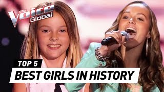 The BEST FEMALE Blind Auditions in The Voice Kids history [upl. by Hiller67]