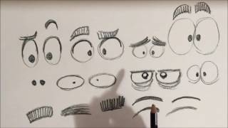 APRENDER A DIBUJAR OJOS CARICATURA [upl. by Crosby623]