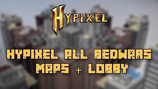 Hypixel All BedWars Maps  Lobby DOWNLOAD 24 Maps [upl. by Anilahs]