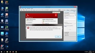 How to Fix PDF Reader Not Working In Windows 10817 Acrobat Reader DC [upl. by Pitarys]