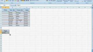 Excel58 Extraction des données dun tableau simple critèreavi [upl. by Grodin]