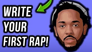 How To Write A Rap Your First Verse In Under 11 Minutes StepByStep [upl. by Nodal]