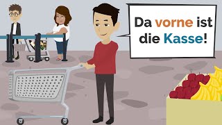 Deutsch lernen  Wortschatz Einkaufen amp Alltag  wichtige Verben [upl. by Colin771]