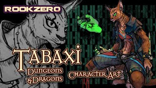 DampD Why you should play Tabaxi  Dungeons amp dragons Tabaxi Character Art Rookzer0 [upl. by Kcirdneked]