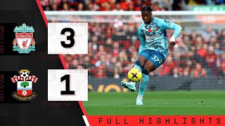 EXTENDED HIGHLIGHTS Liverpool 31 Southampton  Premier League [upl. by Iraam]