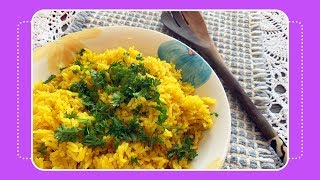 How to Cook Yellow Rice with Turmeric Quick amp Easy Recipe [upl. by Munniks465]