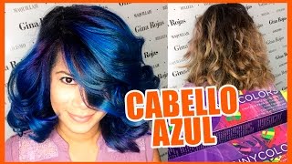 CABELLO AZUL FANTASÍA  Blue Hair Fantasy tutorial CabelloFantasia [upl. by Ilatfan]