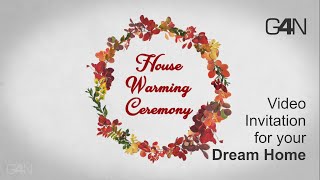 House Warming Ceremony  Video Invitation HD [upl. by Udele]