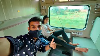 Train Journey in Luxury 3Ac Economy Class  Jaipur Prayagraj Express [upl. by Eugen298]