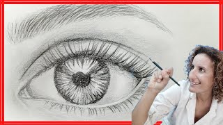 COMO DIBUJAR UN OJO REALISTA TRUCO cejaspestañas [upl. by Sailesh]