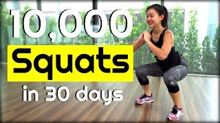 10000 SQUAT Challenge in 30 Days  Joanna Soh [upl. by Obed]