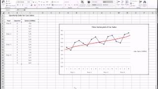 Excel  Time Series Forecasting  Part 1 of 3 [upl. by Ymij]