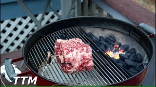 Beef Rib Roast on the Weber Charcoal Grill [upl. by Audri301]