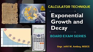 Exponential Growth and Decay  Calculator Technique [upl. by Aika]