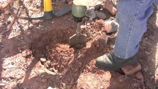 Rocky Clay Soil A Jackhammer Makes for Faster Planting [upl. by Liss]