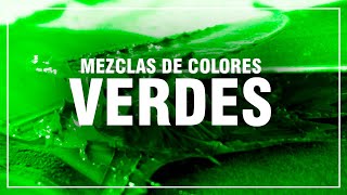 CÓMO HACER EL COLOR VERDE ✅ Mezclas de Colores Fácil 🎨 [upl. by Rolf894]