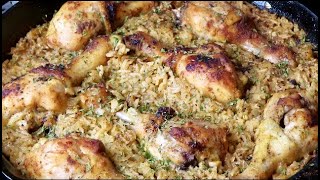 Easy One Pan Chicken And Rice [upl. by Ferro]