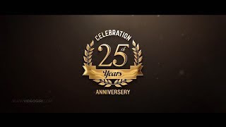 25th Wedding Anniversary Video  Wedding Anniversary Party Invitation Video  VG738 [upl. by Urban]