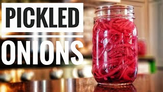 HOW TO Make Pickled Red Onions  Preserving your Harvest [upl. by Atnauqahs]