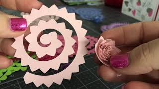 Rolled Paper Flowers with the Cricut [upl. by Dorian]