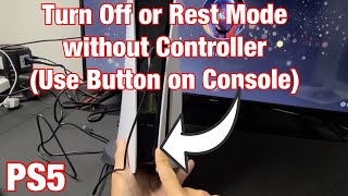 PS5 How to Turn Off or Rest Mode without Controller Button on Console [upl. by O'Doneven774]