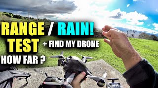 DJI FPV Drone Range Test to 0 In The RAIN  How Far Will It Go N Mode Standard Controller [upl. by Sharleen831]