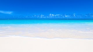 Perfect Beach Scene 7 Hours of White Sand Blue Water amp Ocean Waves in 4K [upl. by Keane540]