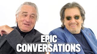 Robert De Niro and Al Pacino Have an Epic Conversation  GQ [upl. by Tsyhtema704]