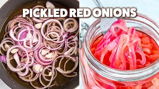 The WONDER CONDIMENT You will Always Want in your Fridge Pickled Red Onions [upl. by Elwina]