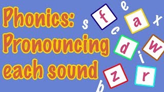 English Letter Pronunciation  Phonics [upl. by Ahsena]