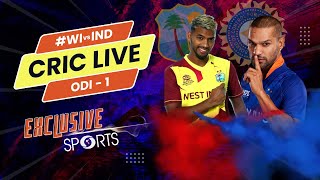 CricLIVE  West Indies vs India 1st ODI  Doordarshan Sports WIvIND [upl. by Dennis744]