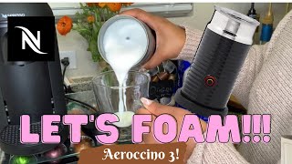 How To Foam Milk With Aeroccino 3 Make Coffee With Foam Tips amp Tricks  Easy Foamed Latte Recipe [upl. by Bernice]