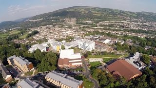 Pontypridd Campus Aerial Tour  University of South Wales [upl. by Inaboy]