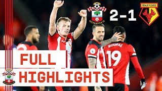 HIGHLIGHTS Southampton 21 Watford  Premier League [upl. by Kentiga]