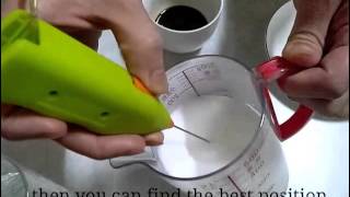 How To Make Latte Art with Mini Milk Frother [upl. by Ahkeber]