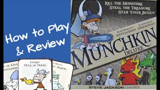 Munchkin Deluxe  How to Play and Review [upl. by Ahsitra]