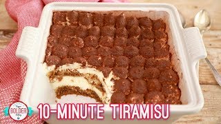 Easy 10 Minute Tiramisu  Bigger Bolder Baking [upl. by Winni]