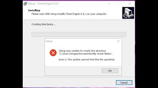 How to fix the setup was unable to create the directory [upl. by Crandell762]