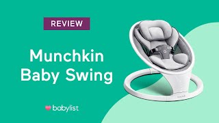 Munchkin Baby Swing Review  Babylist [upl. by Kendrick]