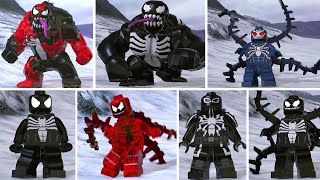 Evolution of Venom in LEGO Marvel Games [upl. by Aihsik]